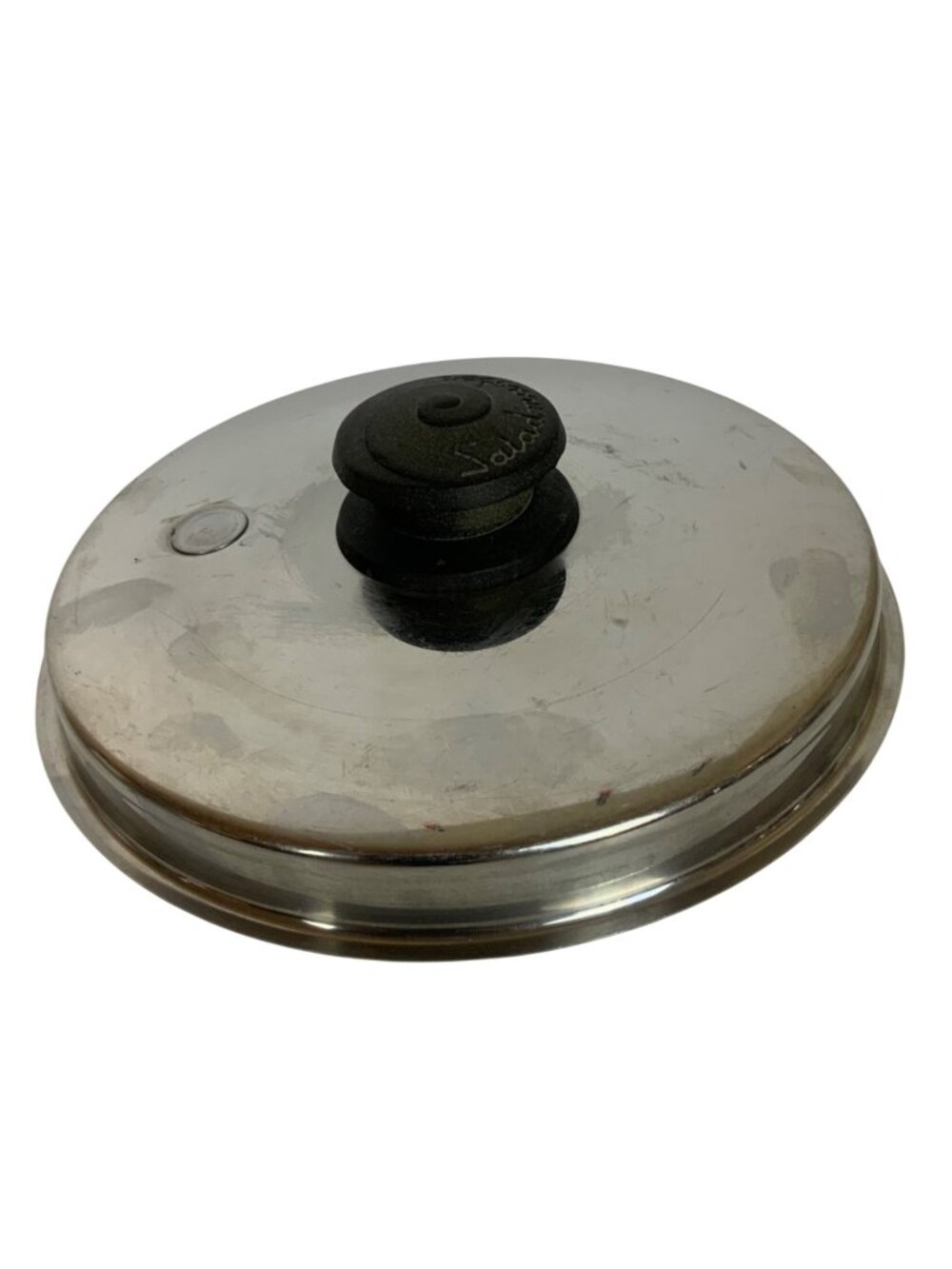 Saladmaster Stainless Steel Replacement Vapo Lid 7.75 inch With Black Knob